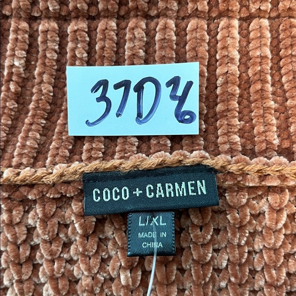 Coco Carmen Chenille Sweater Large Boho Swing Bell Sleeve - Picture 9 of 11